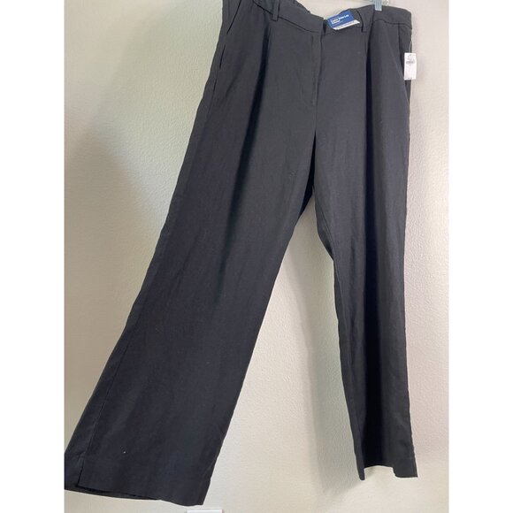 NEW Old Navy Womens XL Black Extra High Rise Taylor Wide Leg Trouser Pants - Picture 2 of 14